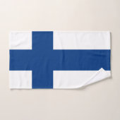 フィンランドの旗 バスタオルセット (ハンドタオル)