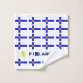 フィンランドの旗 バスタオルセット (ウォッシュタオル)