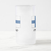 フィンランドの旗 フロストグラスビールジョッキ (中央)