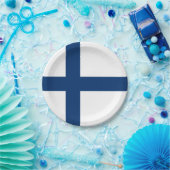 フィンランドの旗 ペーパープレート (パーティー)