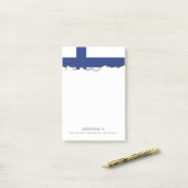 フィンランドの旗 ポストイット (デスク上)