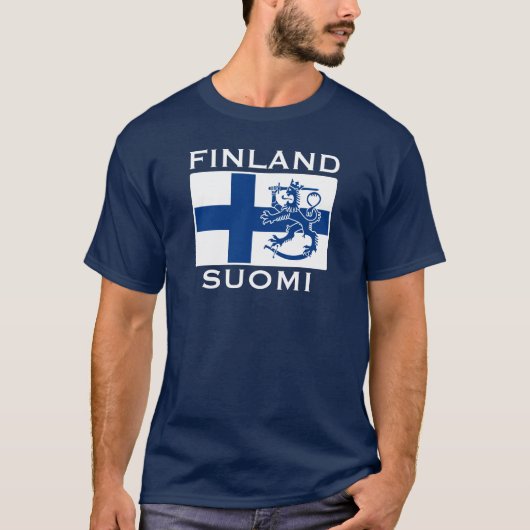 フィンランドの旗 Tシャツ (正面)