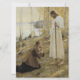 フィンランドの田舎のキリストとマリア・マグダレネ カード