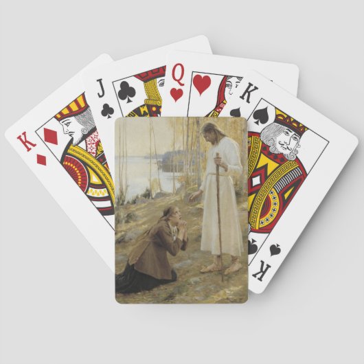 フィンランドの田舎のキリストとマリア・マグダレネ トランプ (裏面)