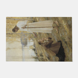 フィンランドの田舎のキリストとマリア・マグダレネ ドアマット