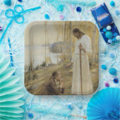 フィンランドの田舎のキリストとマリア・マグダレネ ペーパープレート (パーティー)