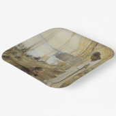 フィンランドの田舎のキリストとマリア・マグダレネ ペーパープレート (傾斜あり)