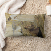 フィンランドの田舎のキリストとマリア・マグダレネ ランバークッション (ブランケット)