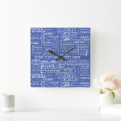 フィンランドの町カスタム色の壁時計 スクエア壁時計 (ホーム)