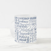 フィンランドの町mg – 選択スタイル フロストグラスマグカップ (正面左)