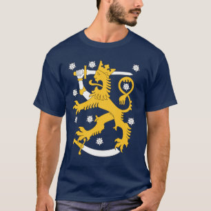 フィンランドの紋章付き外衣 Tシャツ