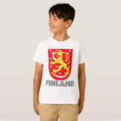 フィンランドの紋章付き外衣 Tシャツ (正面フル)