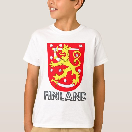 フィンランドの紋章付き外衣 Tシャツ (正面)