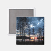 フィンランドの美しい風景の写真 マグネット (正面/裏面)