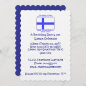 フィンランドの血ビール誕生会 招待状 (正面/裏面)