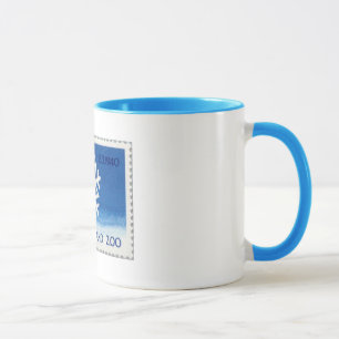 フィンランドの雪片のスタンプのマグ マグカップ