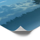 フィンランドの霧の多い湖 ポスター (角)