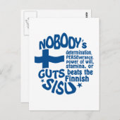 フィンランドのSISUポストカカスタマイズー-! ポストカード (正面/裏面)