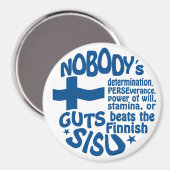 フィンランドのSISUマグネット マグネット (正面/裏面)