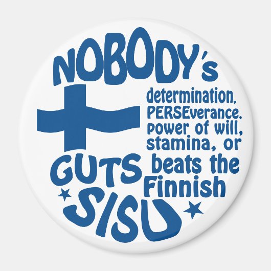 フィンランドのSISUマグネット マグネット (正面)