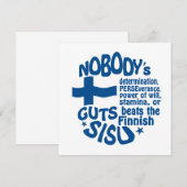 フィンランドのSISU招待状 - カスタマイズ！ 招待状 (正面/裏面)