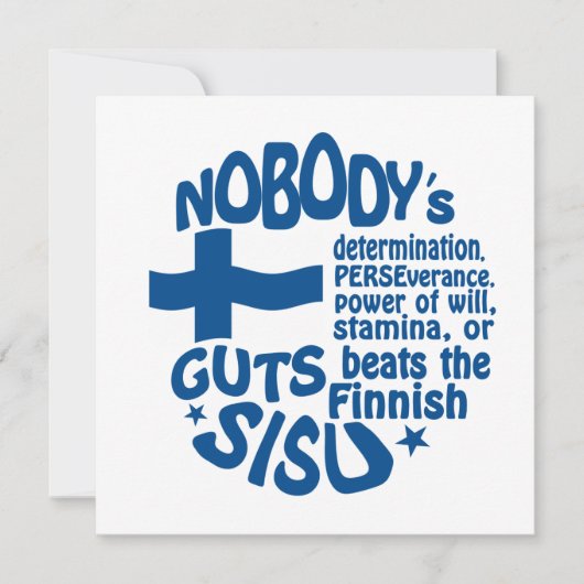 フィンランドのSISU招待状 - カスタマイズ！ 招待状 (正面)