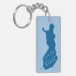 フィンランドは私のハート キーホルダー