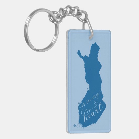 フィンランドは私のハート キーホルダー (正面左)