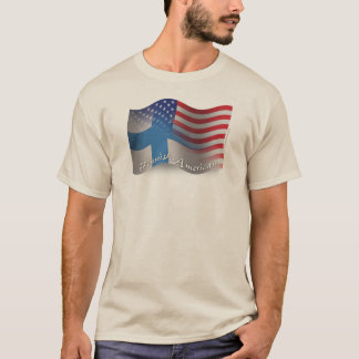 フィンランドアメリカの振る旗 Tシャツ