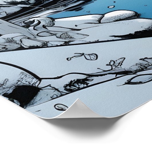 フィンランドウィンターイラストレーション ポスター (角)