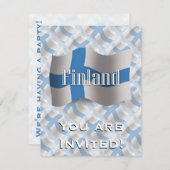 フィンランドウェーブ旗 招待状 (正面/裏面)