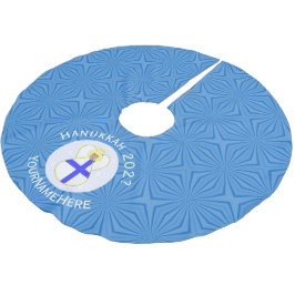 フィンランドエンジェルハヌカーパーソナライズされた国旗 ブラッシュドポリエステルツリースカート