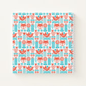 フィンランドキツネ&バードフォークアートパターン ノートブック (裏面)