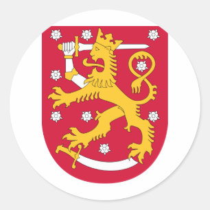 フィンランドコート・オブ・アームズ ラウンドシール