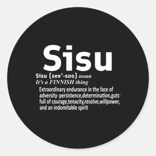 フィンランドシスフィンズシスシス定義 ラウンドシール (正面)