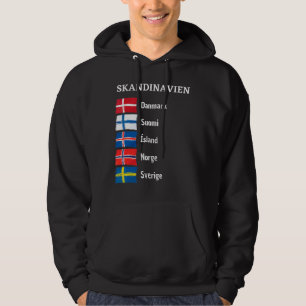 フィンランドスウェーデンノルウェーSvergie Suomi Iceland Scandi パーカ