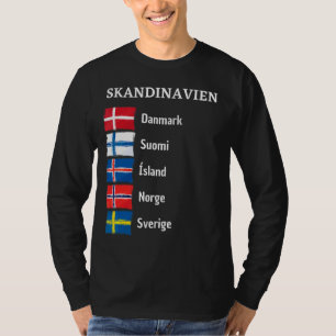 フィンランドスウェーデンノルウェーSvergie Suomi Iceland Scandi Tシャツ