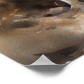 フィンランドスピッツドッグアートプリントポスター ポスター (角)