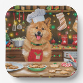 フィンランドスピッツホリデーベーキング:フェスティバルクリスマス ペーパープレート (正面)