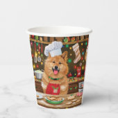 フィンランドスピッツホリデーベーキング:フェスティバルクリスマス 紙コップ (裏面)