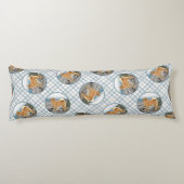 フィンランドスピッツ絵を描シーショアのオリジナルドッグアート ボディピロー (裏面)