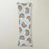 フィンランドスピッツ絵を描シーショアのオリジナルドッグアート ボディピロー (正面縦)