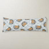 フィンランドスピッツ絵を描シーショアのオリジナルドッグアート ボディピロー (正面)