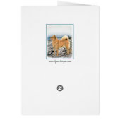 フィンランドスピッツ絵画アットシーショア – Dog Art (裏面)