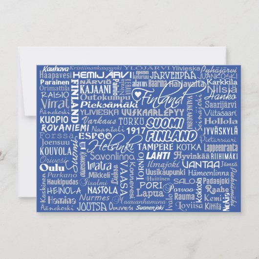 フィンランドタウンズカスタム招待状 招待状 (正面)