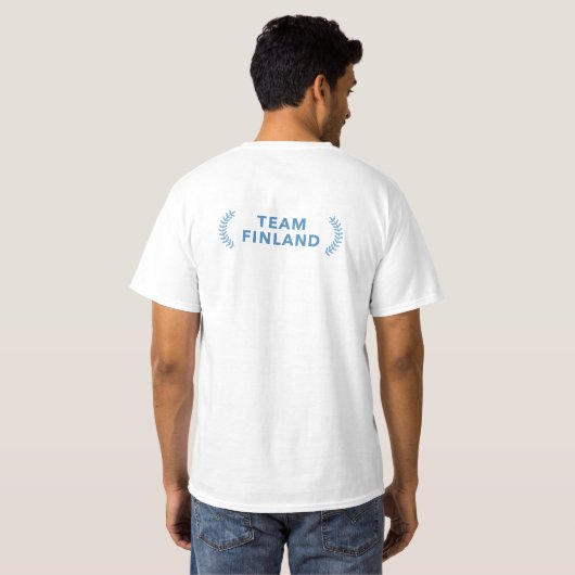 フィンランドチーム Tシャツ 裏 (裏面フル)
