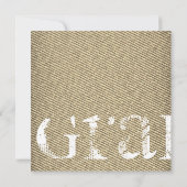 フィンランドデニムガール卒業パーティー招待状 招待状 (裏面)