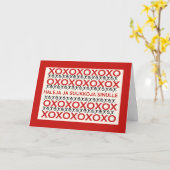 フィンランドハートフェルトラブハグズとキスデザイン カード (黄色い花)