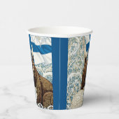 フィンランドバイキングベアークアクティックキツネアールヌーボー 紙コップ (右)