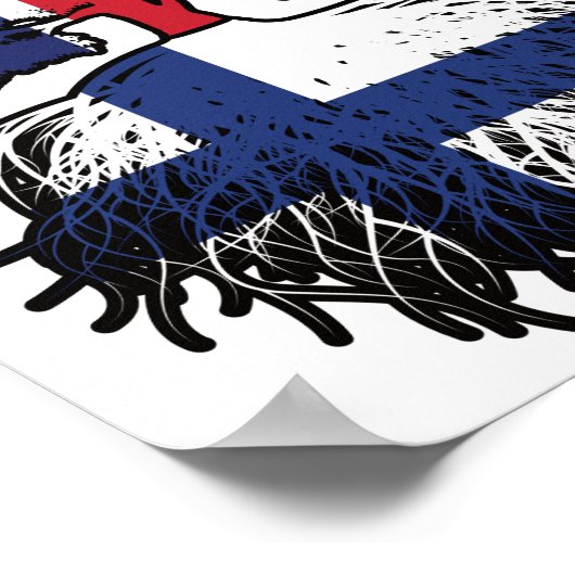 フィンランドフィンランド統一されたイギリスイギリス ポスター (角)